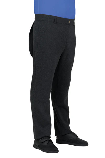 Back-Panel Adaptive Pants for Men - Jack | Charcoal