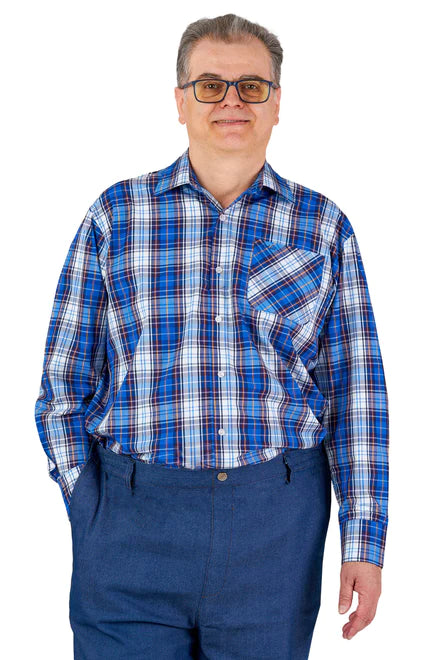 Brian - Adaptive Shirt | Royal Blue