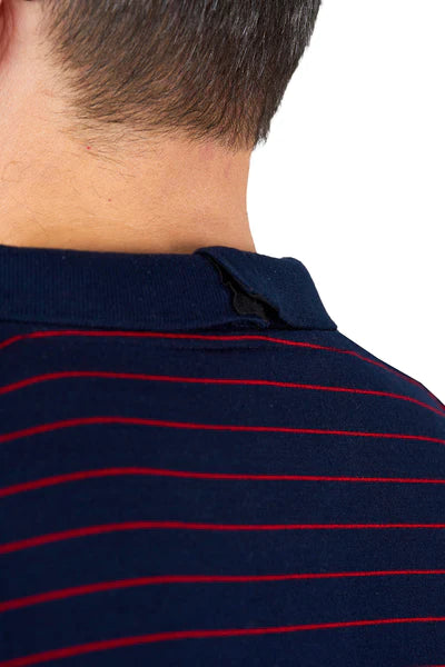 Long-Sleeved Adaptive Polo Shirt - Thomas | Midnight