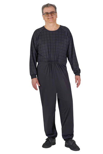 Henry - Anti-Strip Dignity Jumpsuit | Black Check