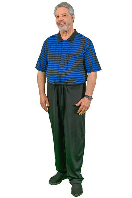 Charly - Anti-Strip Dignity Jumpsuit for Men | Blue