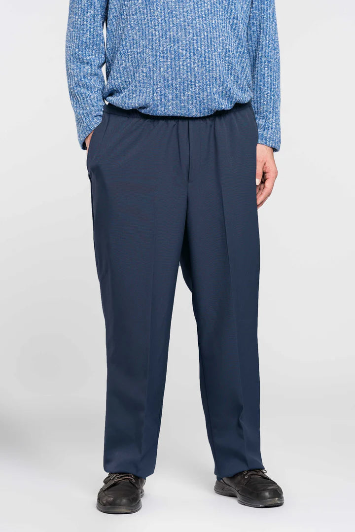 Adaptive Side Opening Men's Pants with snap closures in Gabardine