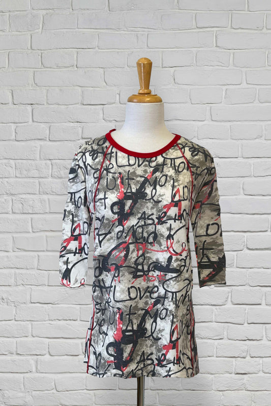 Love Adapted Top with 3/4 Sleeves