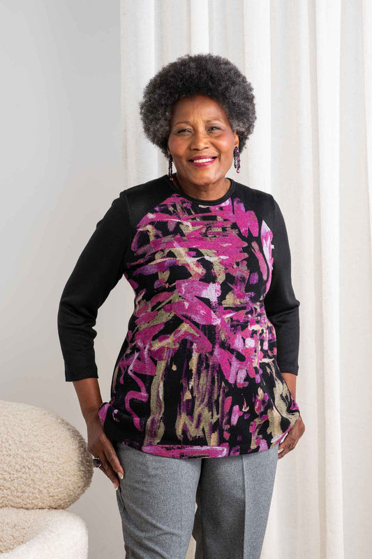 High Adapted Floral Top