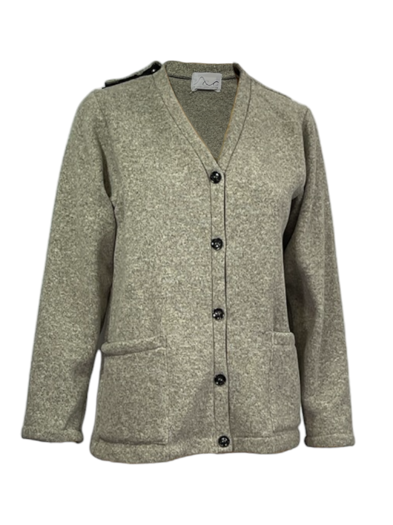 Adaptive Fleece Cardigan – Heavy Knit, Open-Back