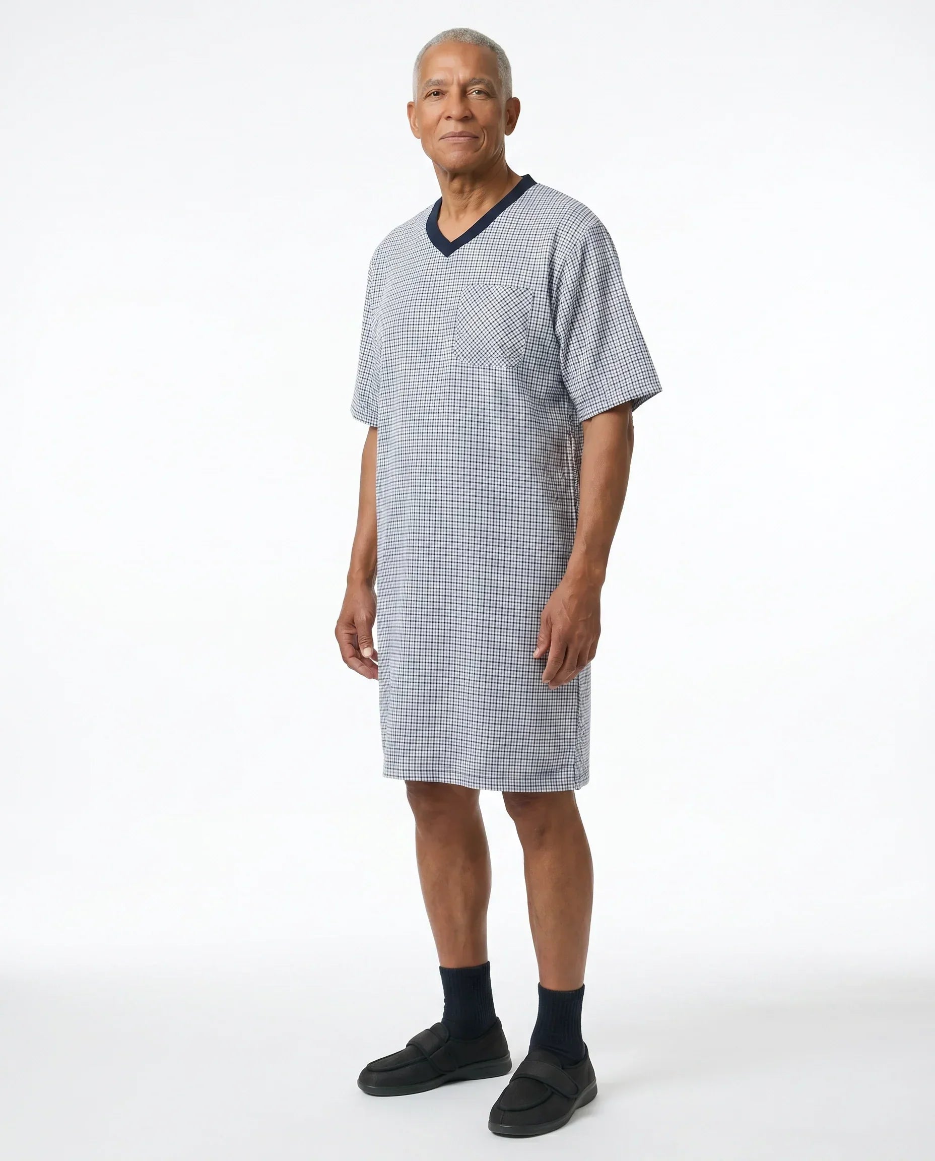 Mitch Adaptive Nightshirt | Navy