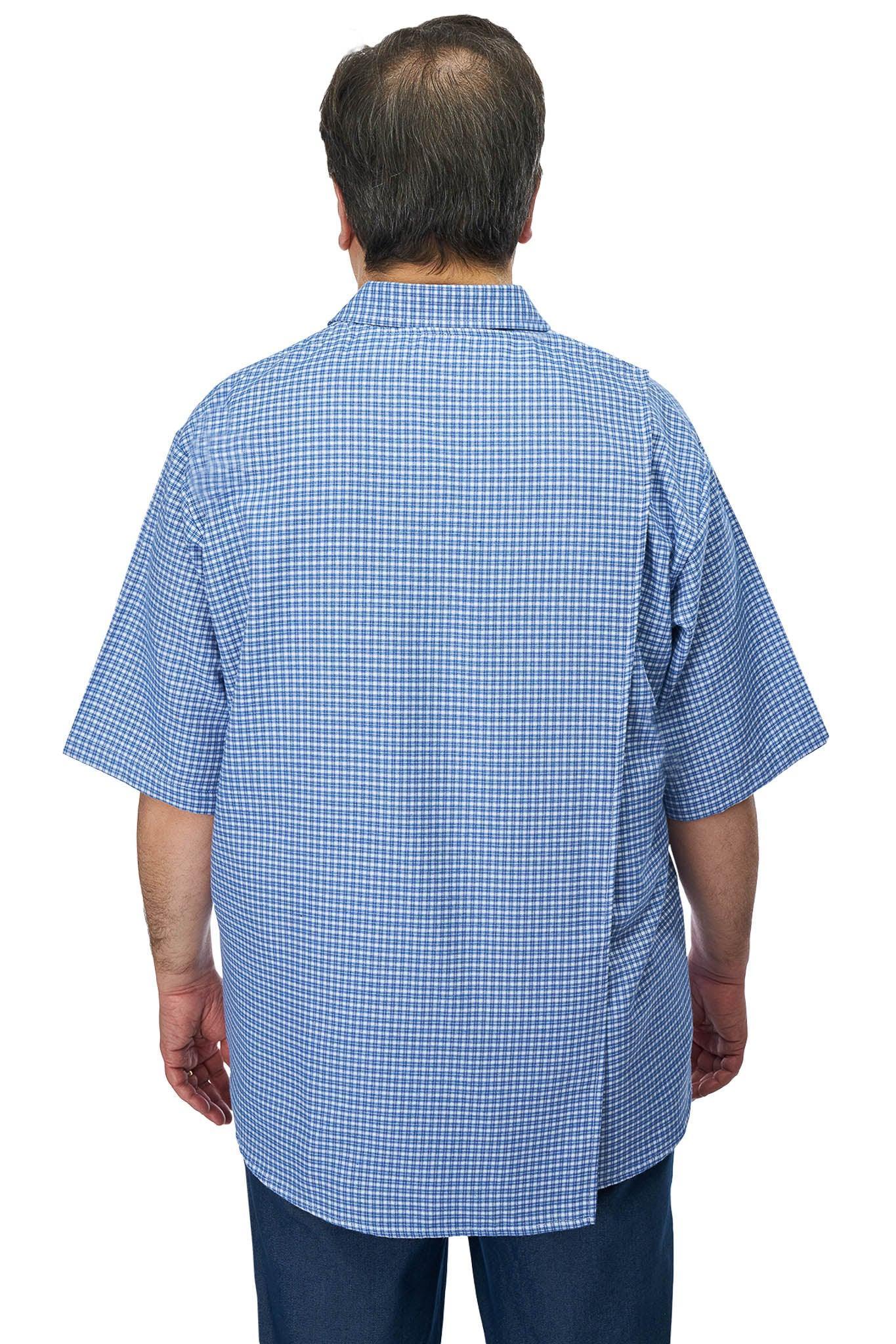 Paolo Adaptive Shirt for Men - Blue | Purple