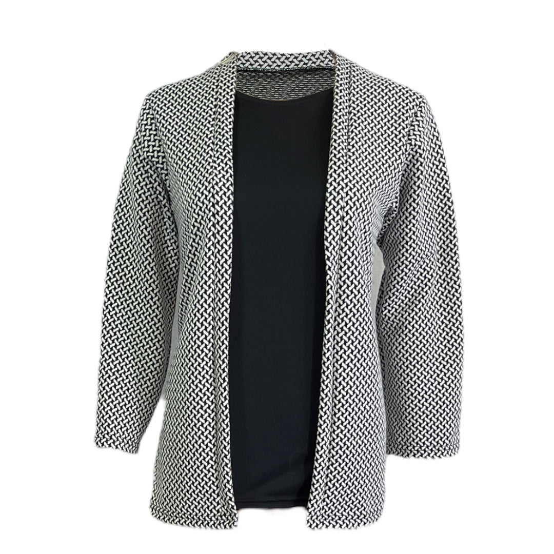 Women’s Adaptive Geo Fooler Top – Open-Back, 2-in-1 Layered Look