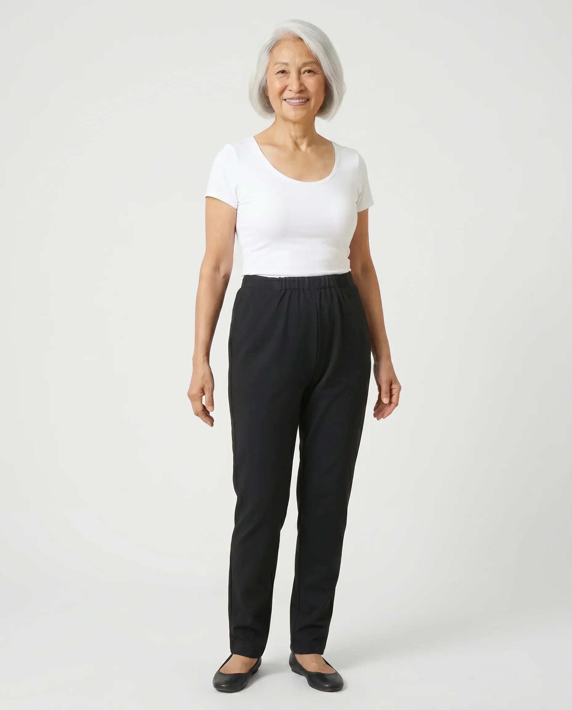 Arie - Side-Opening Adaptive Pants | Navy & Black