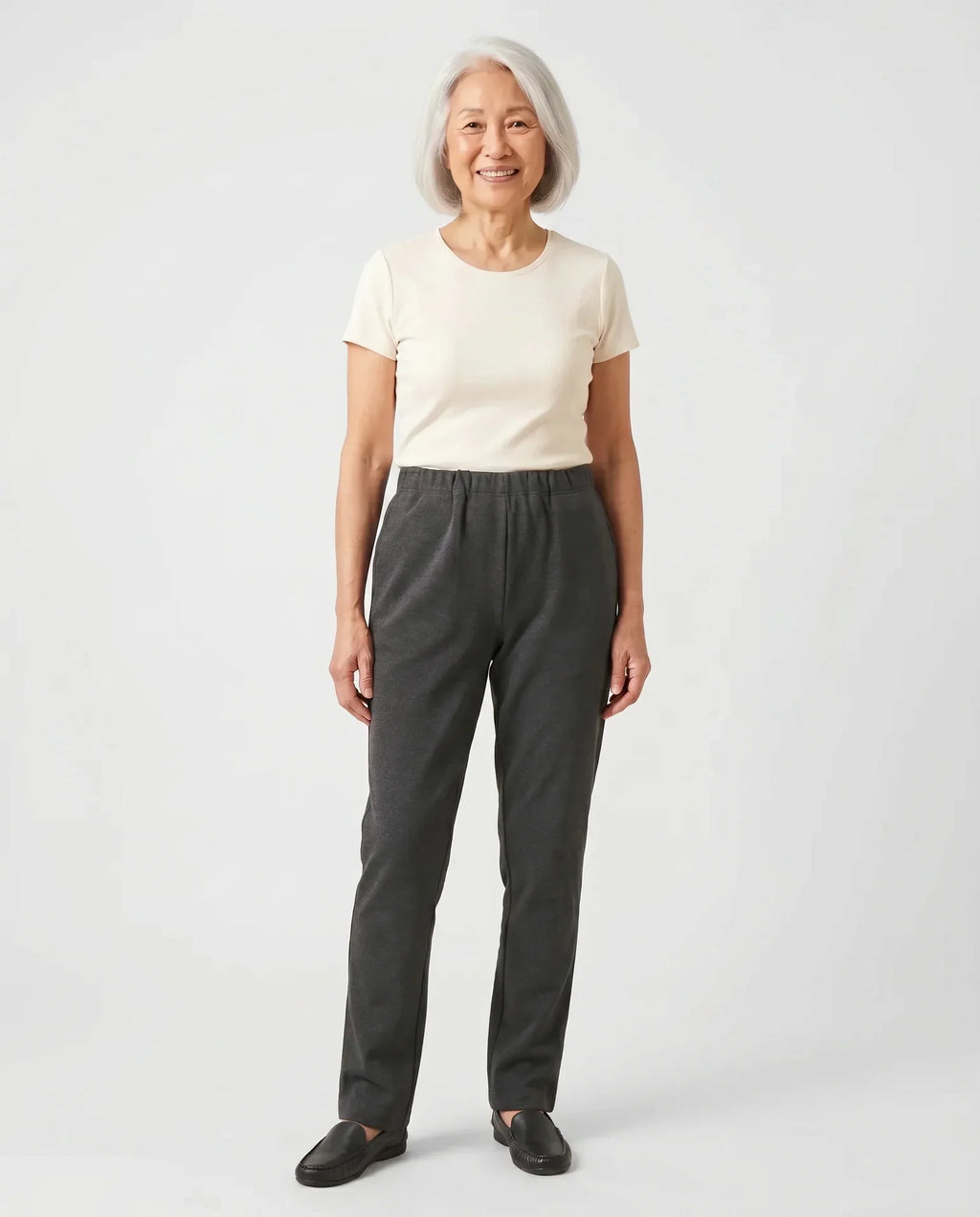 Side-Opening Adaptive Pants - Arie | Charcoal