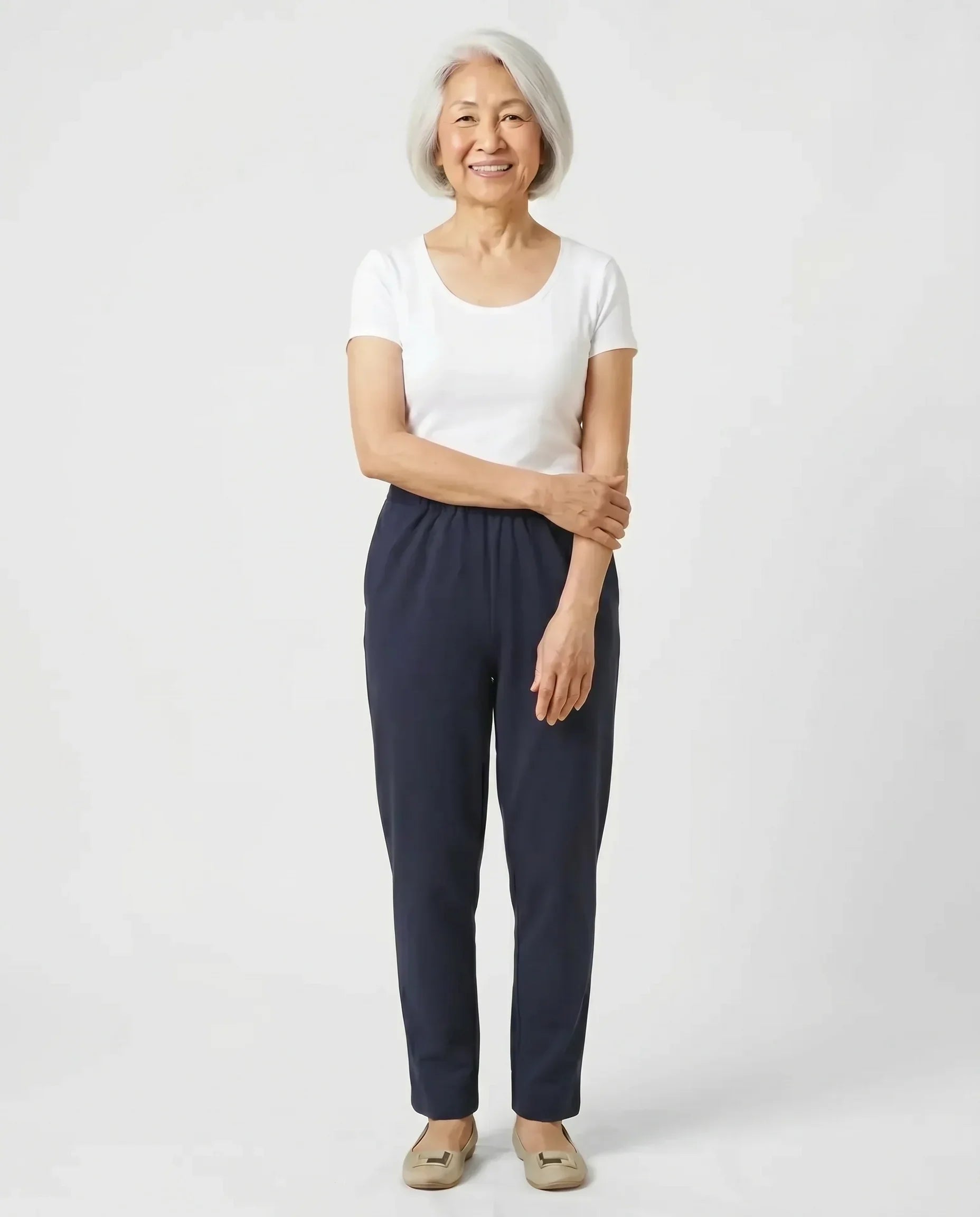 Arie - Side-Opening Adaptive Pants | Navy & Black