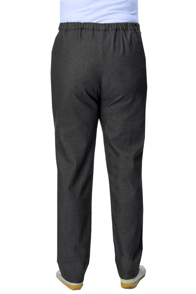 Side-Opening Adaptive Pants - Arie | Charcoal