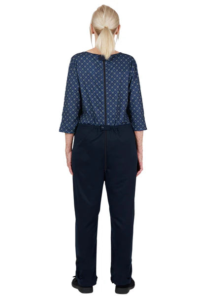 Bella Anti-Strip Dignity Jumpsuit | Midnight