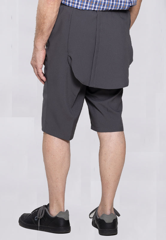 Adaptive Bermuda Shorts With Dignity Panels