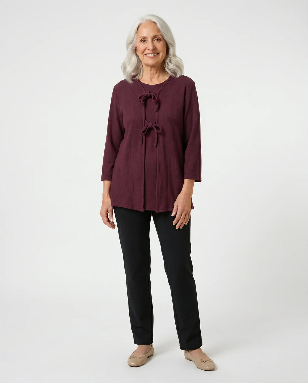 Adaptive Top - Chloe | Burgundy