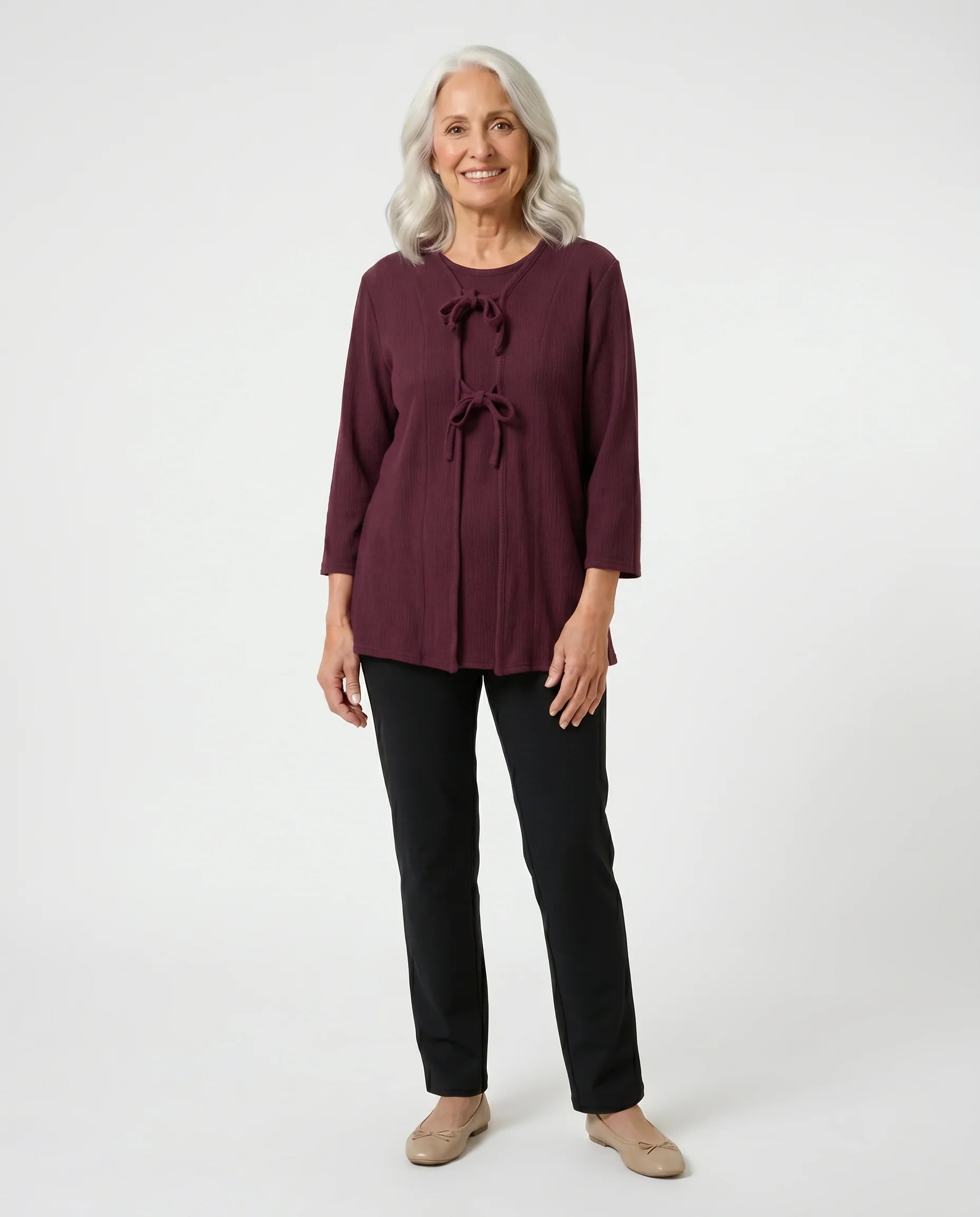 Adaptive Top - Chloe | Burgundy