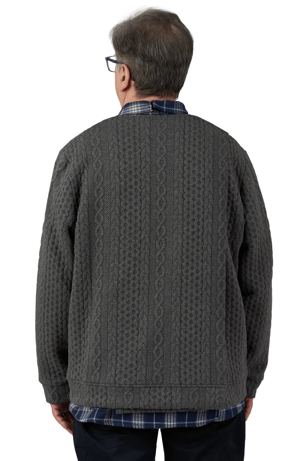 Eddy Adaptive Cardigan | Charcoal | Navy