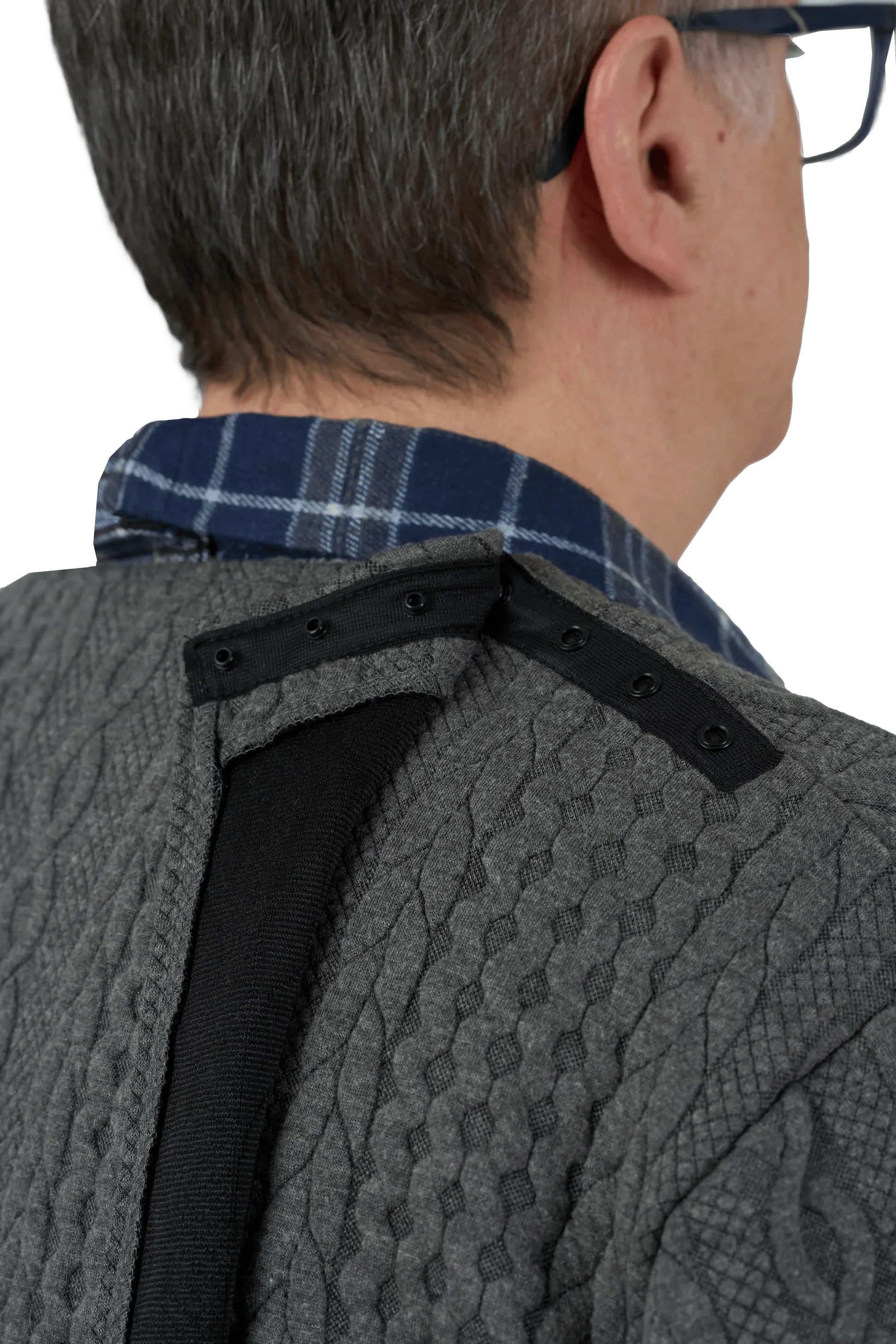 Eddy Adaptive Cardigan | Charcoal | Navy