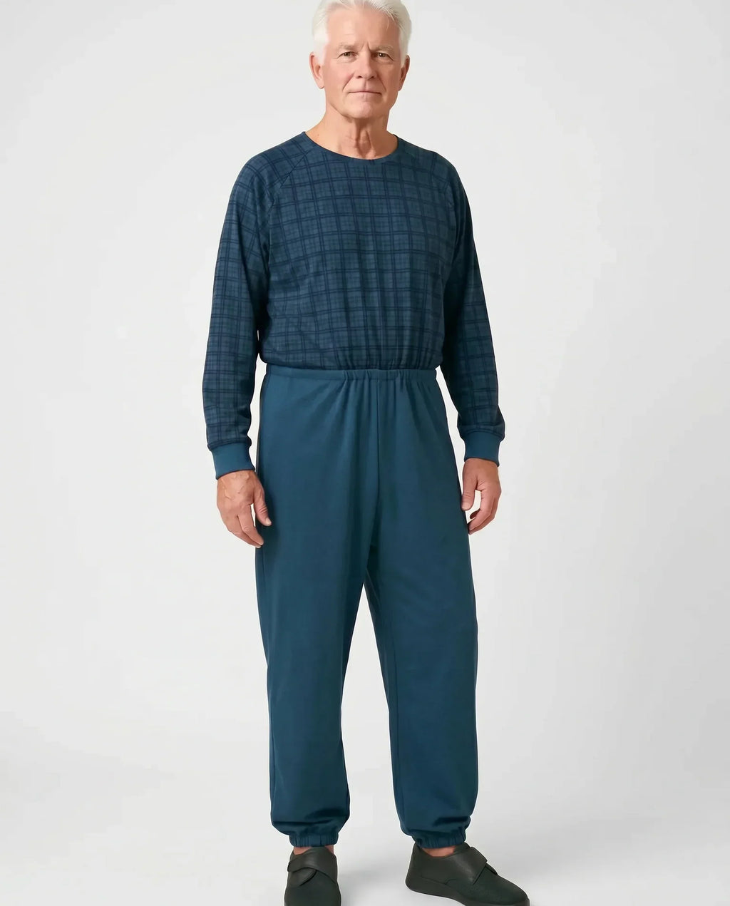 Henry - Anti-Strip Dignity Jumpsuit | Navy Check