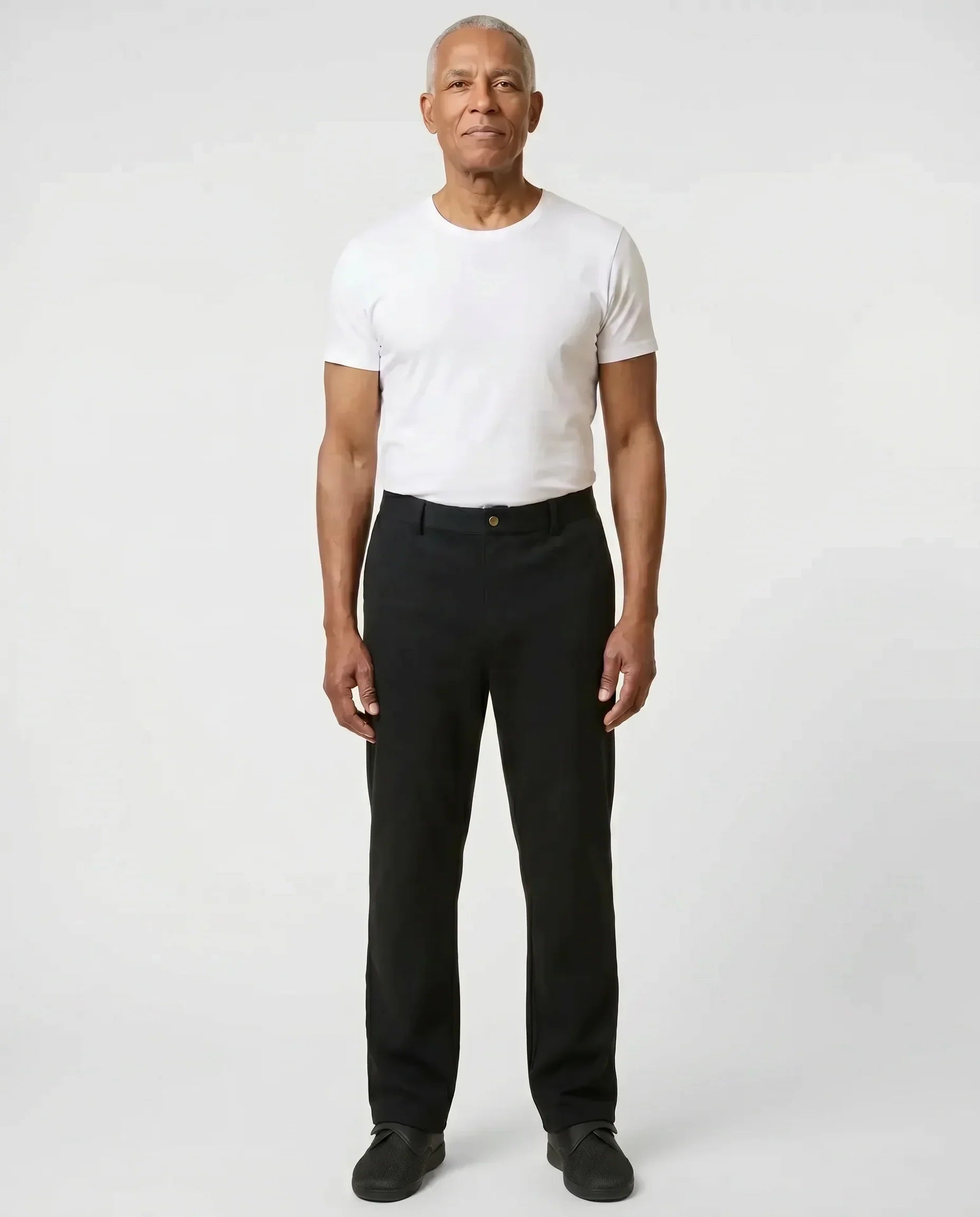 Jack - Back Panels Adaptive Pants for Men | Black