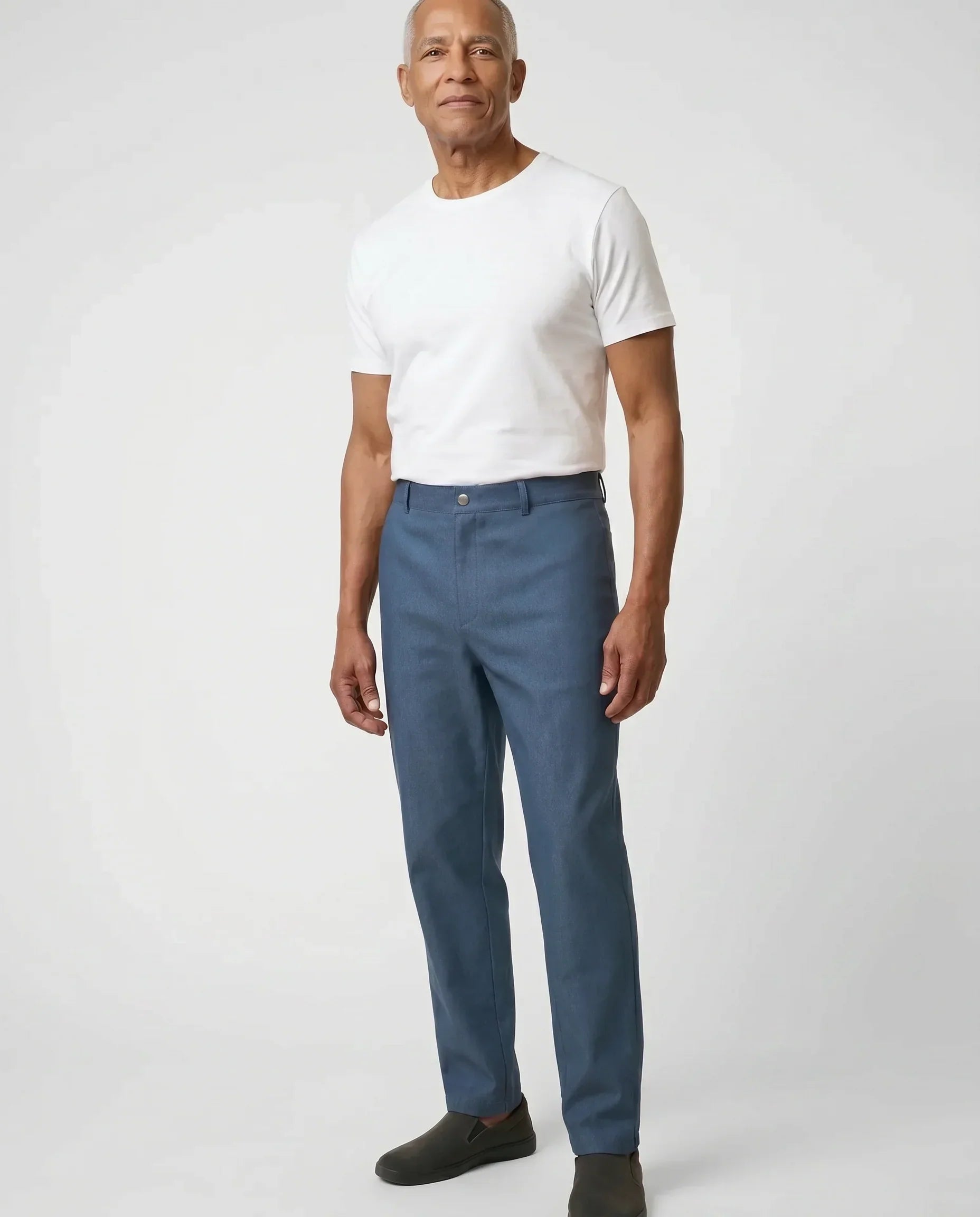 Liam - Back-Panel Adaptive Jeans for Men | Blue
