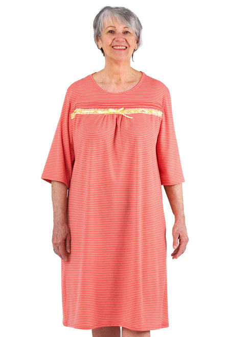 Adaptive Nightgown - Olivia | Peach