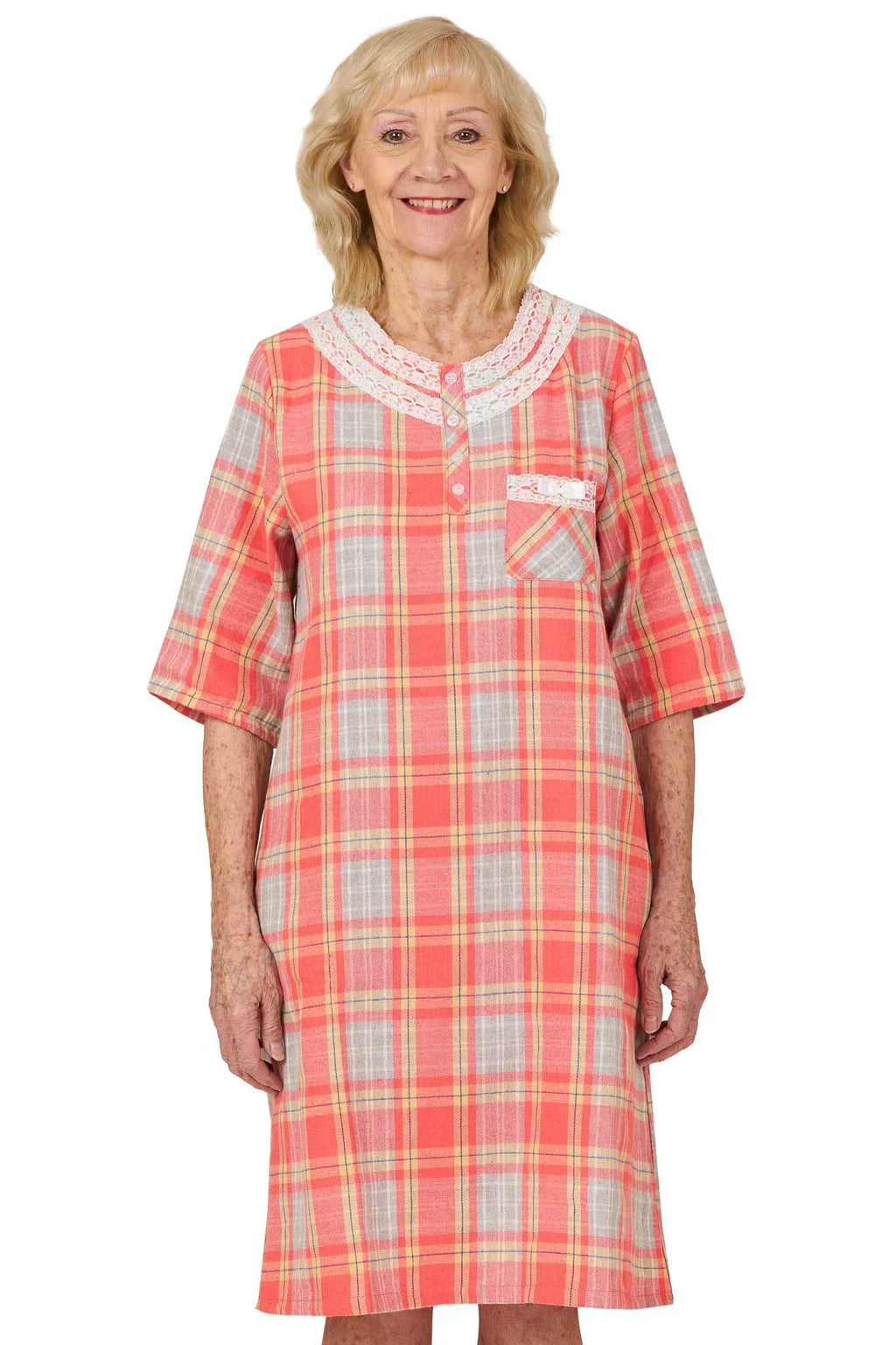 Mandy Adaptive Nightgown | Coral