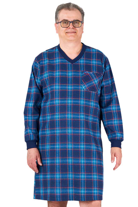 Adaptive Nightshirt for Men - Stewart | Navy