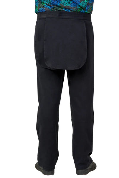 Jack - Back Panels Adaptive Pants for Men | Black