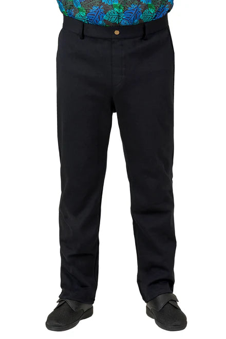 Jack - Back Panels Adaptive Pants for Men | Black