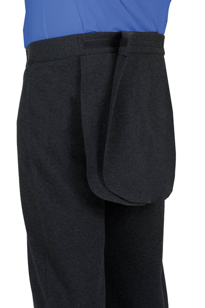Chris - Back-Panel Adaptive Pants for Men | Charcoal