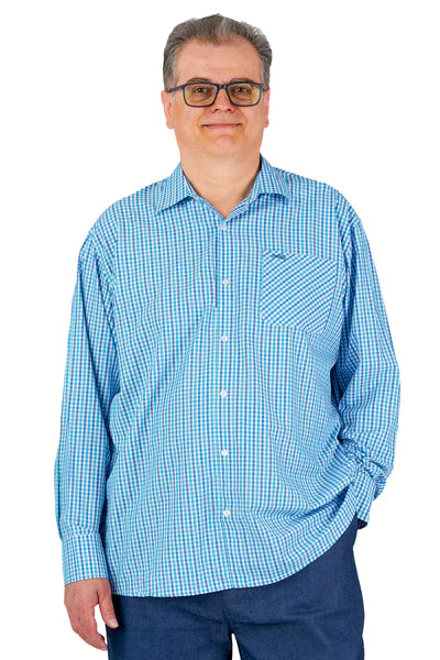 Adaptive Shirt - Brian | Turquoise