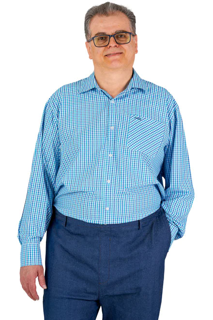 Brian - Adaptive Shirt | Turquoise