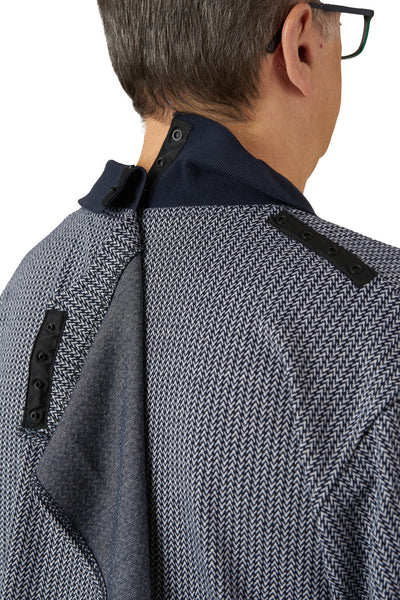 Lucas - Long-Sleeved Adaptive Polo Shirt | Eclipse