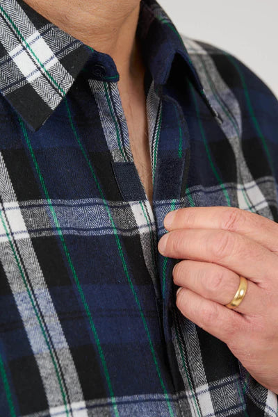 Theo -Adaptive Shirt| Midnight Blue