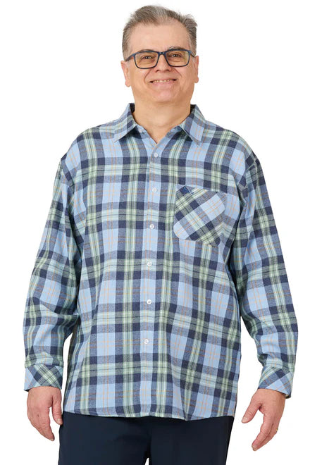 Theo - Adaptive Shirt | Sky Blue