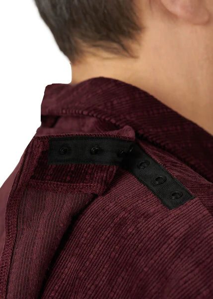 Thomas - Long-Sleeved Adaptive Polo Shirt | Burgundy