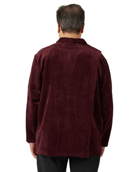 Thomas - Long-Sleeved Adaptive Polo Shirt | Burgundy