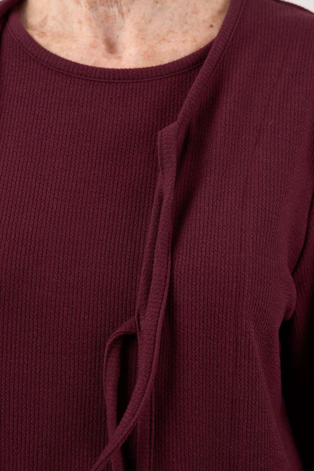 Adaptive Top - Chloe | Burgundy