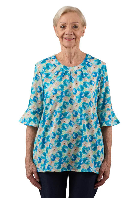 Adaptive Top - Cristy | Peonies