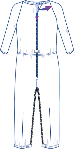 Henry - Anti-Strip Dignity Jumpsuit | Navy Check