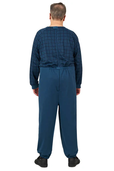 Henry - Anti-Strip Dignity Jumpsuit | Navy Check