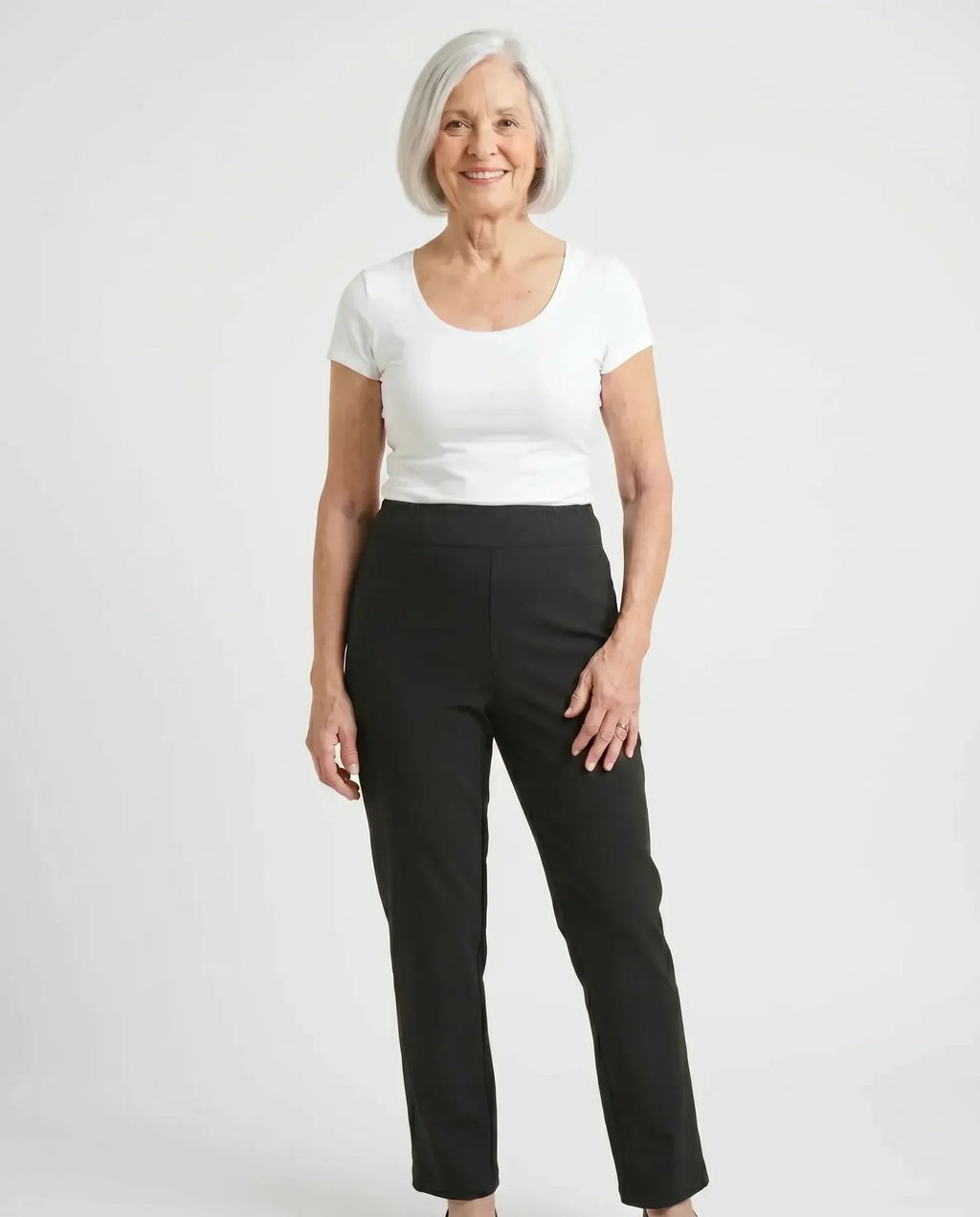 Sara - Back-Panel Adaptive Pants | Black