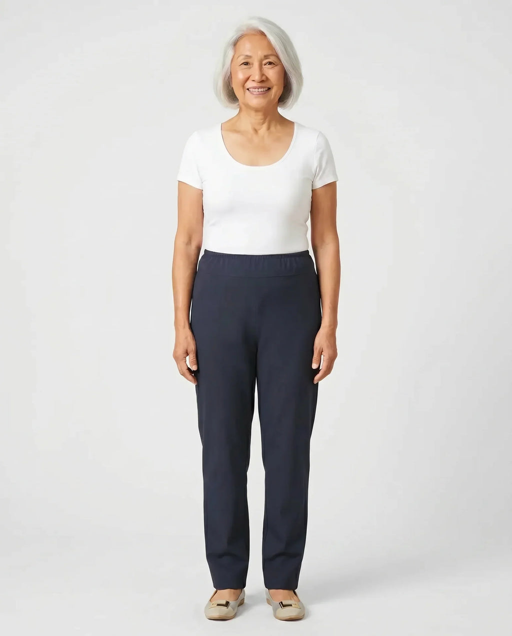Sara - Back-Panel Adaptive Pants | Navy