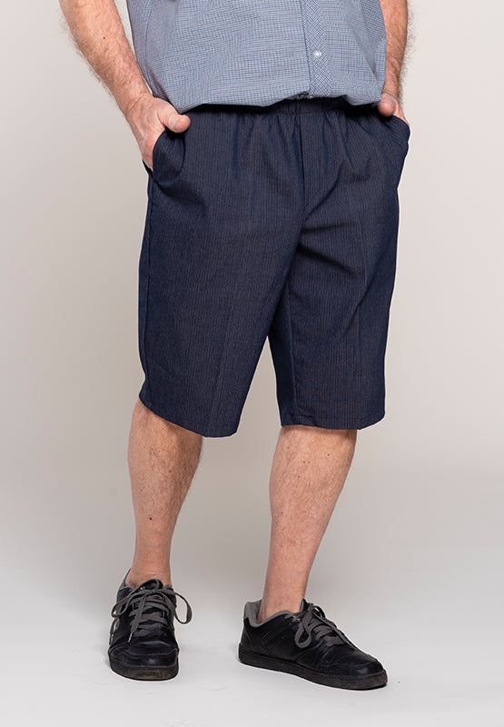 Adaptive Bermuda Shorts - Denim