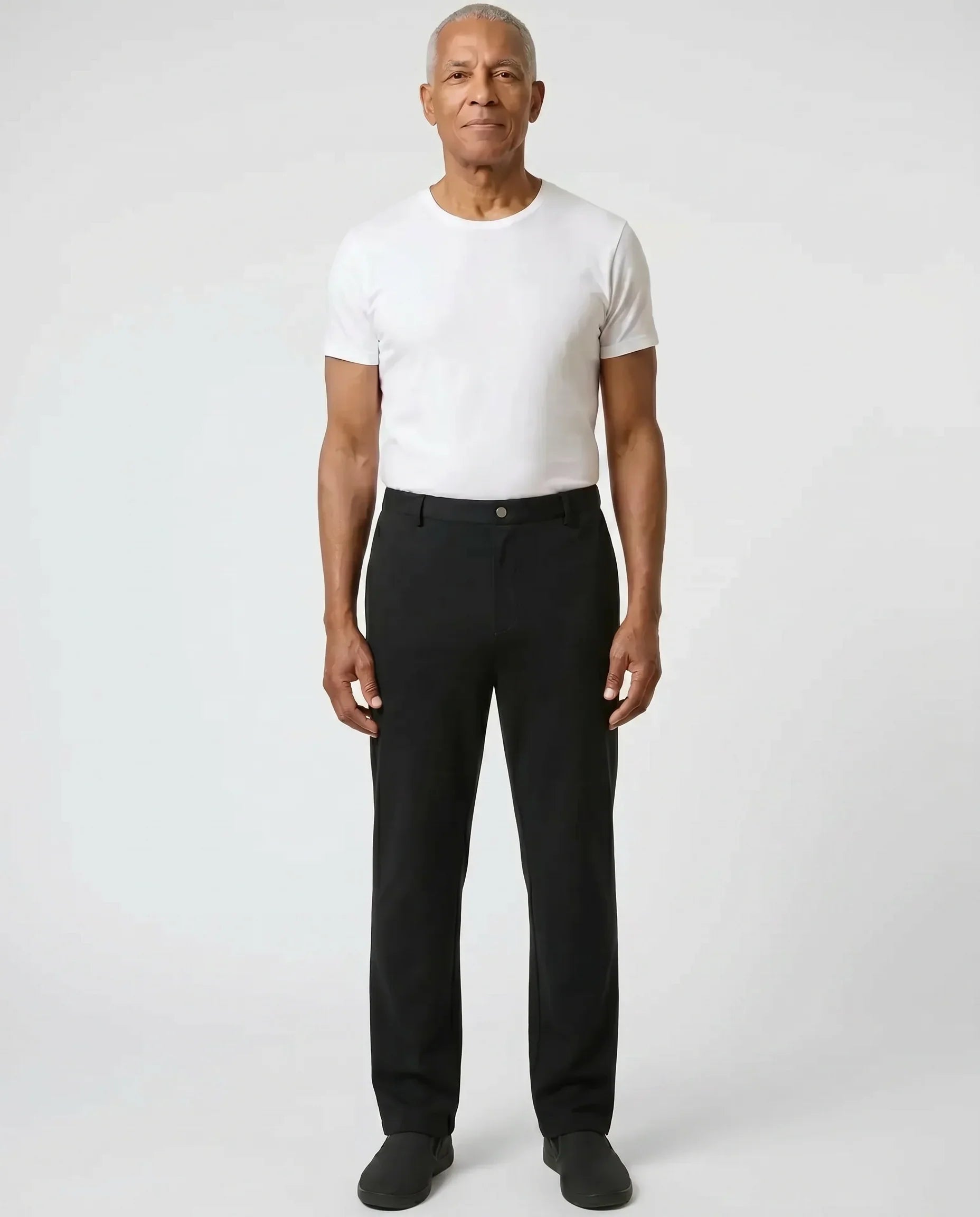 Stan - Side-Opening Adaptive Pants for Men | Navy & Black