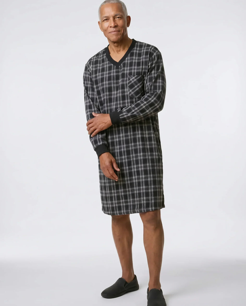 Stewart - Adaptive Nightshirt | Black