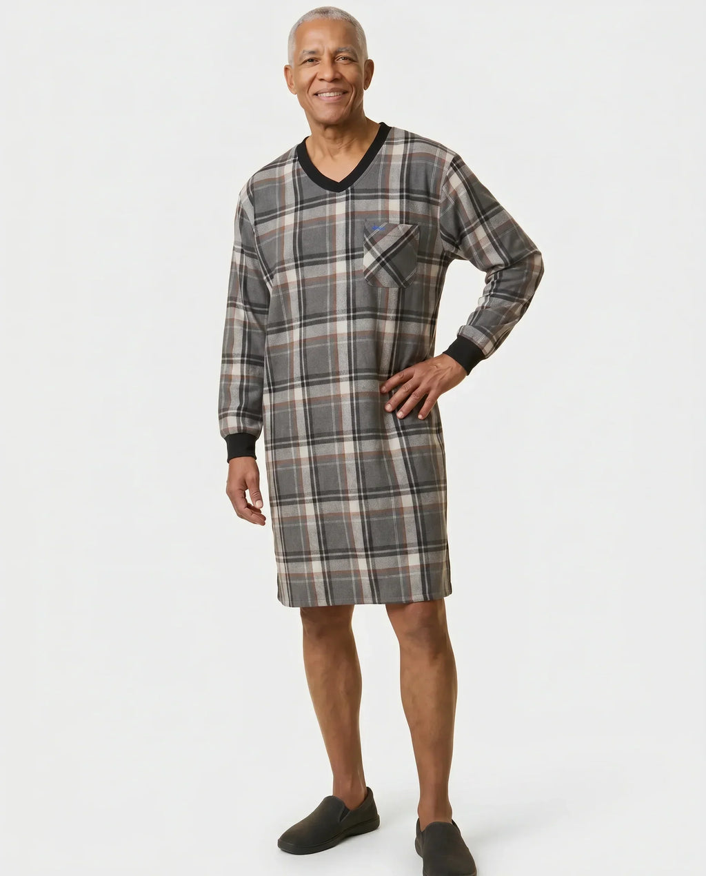 Stewart - Adaptive Nightshirt | Grey