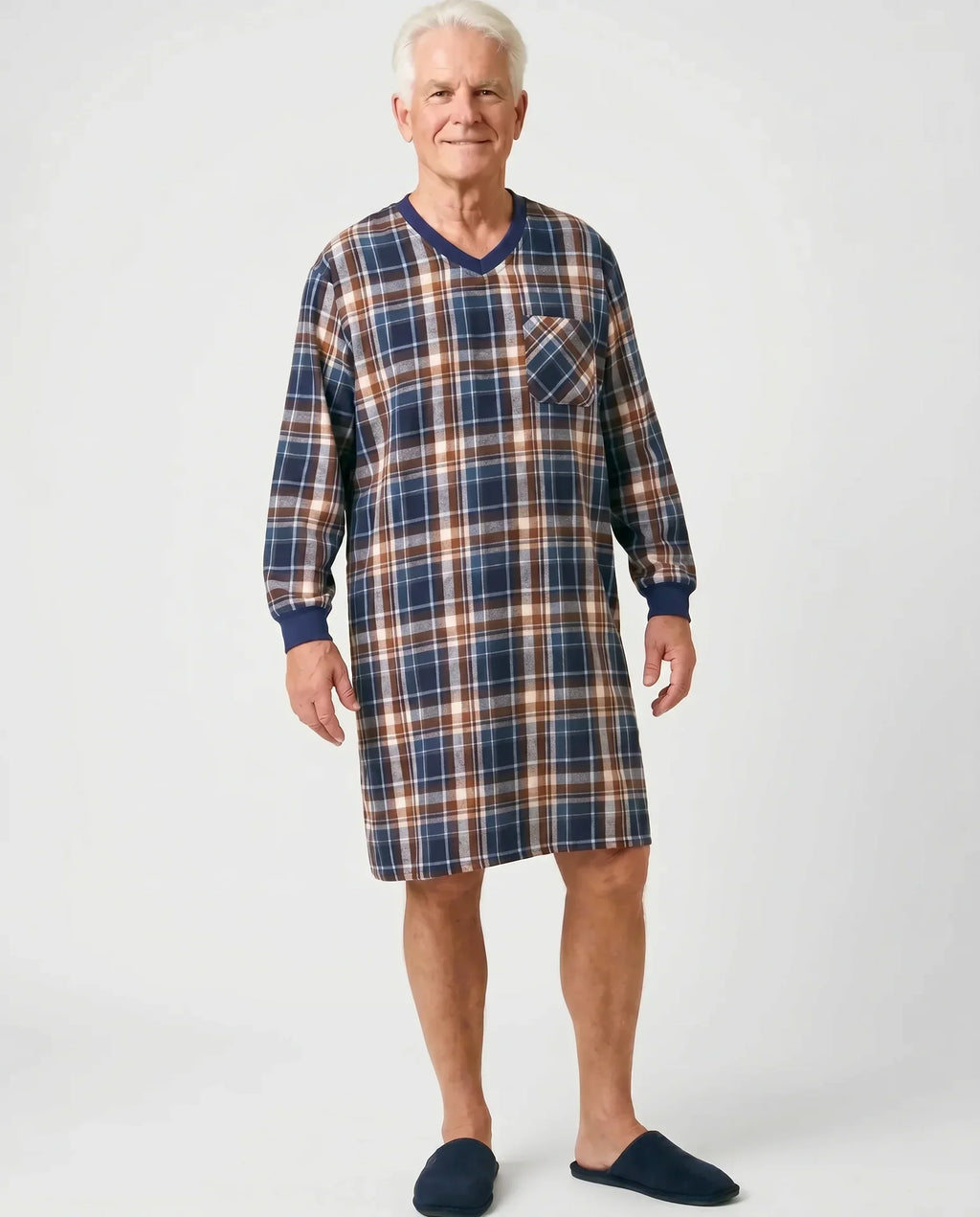 Stewart - Adaptive Nightshirt | Indigo