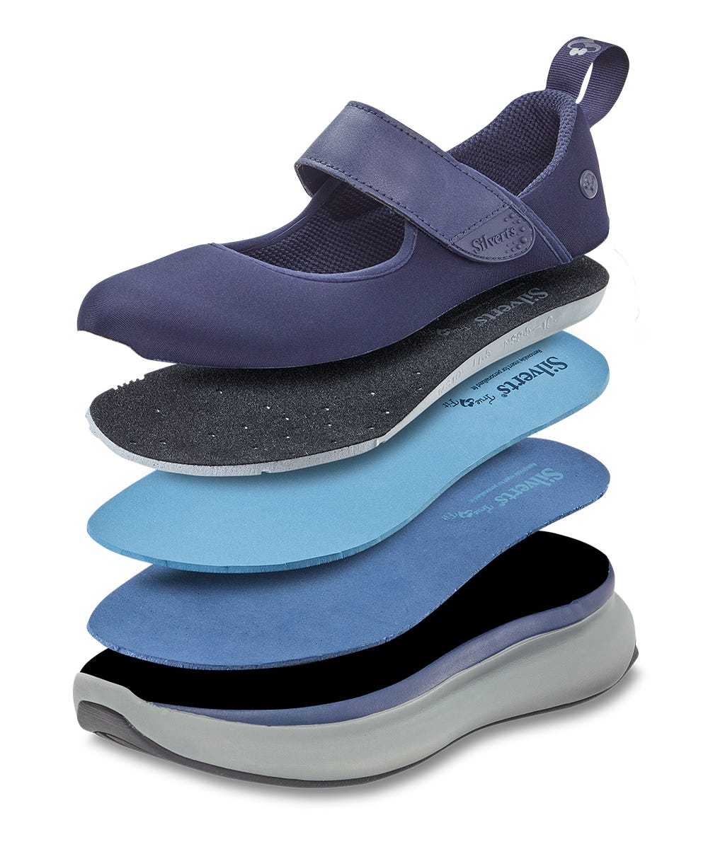 Women’s Easy-On Mary Jane Shoes – Adjustable Fit (Regular to Extra Wide)